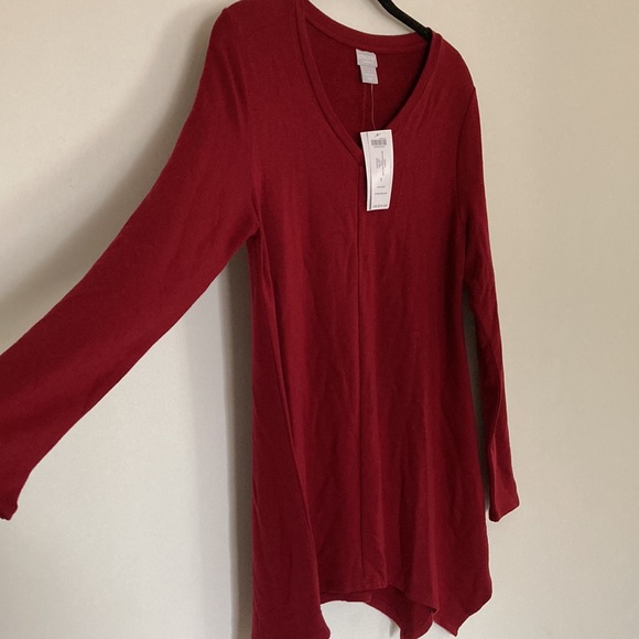 Chicos Zenergy Soft Sharkbite Hem Tunic - Picture 7 of 7
